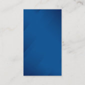 BLANC CRÉER VOTRE PROPRE CARTE DE VISITE BLEU (Dos)