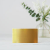 BLANC CRÉER VOTRE PROPRE CARTE DE VISITE D'OR (Debout devant)