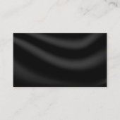 BLANC CRÉER VOTRE PROPRE CARTE DE VISITE NOIR (Devant)