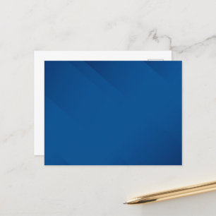 BLANC CRÉER VOTRE PROPRE CARTE POSTALE BLEU