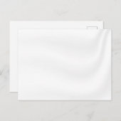 BLANC CRÉER VOTRE PROPRE CARTE POSTALE SATIN BLANC (Devant / Derrière)