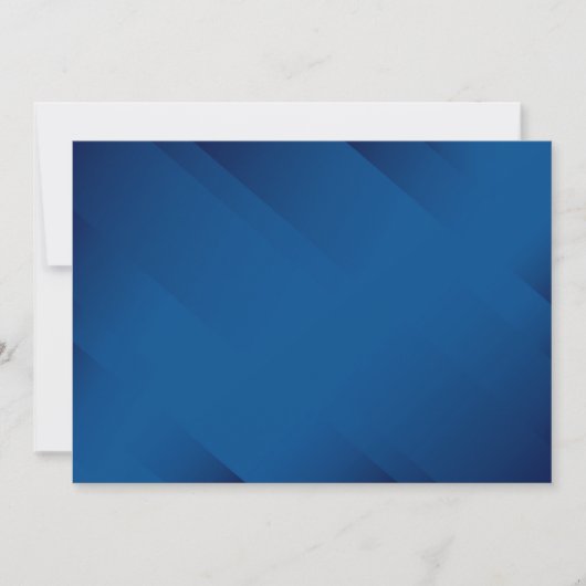 BLANC CRÉEZ VOTRE PROPRE INVITATION BLEU (Devant)