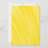 BLANC CRÉEZ VOTRE PROPRE INVITATION JAUNE (Dos)