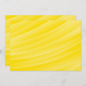 BLANC CRÉEZ VOTRE PROPRE INVITATION JAUNE (Devant / Derrière)