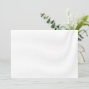 BLANC CRÉEZ VOTRE PROPRE INVITATION SATIN BLANC