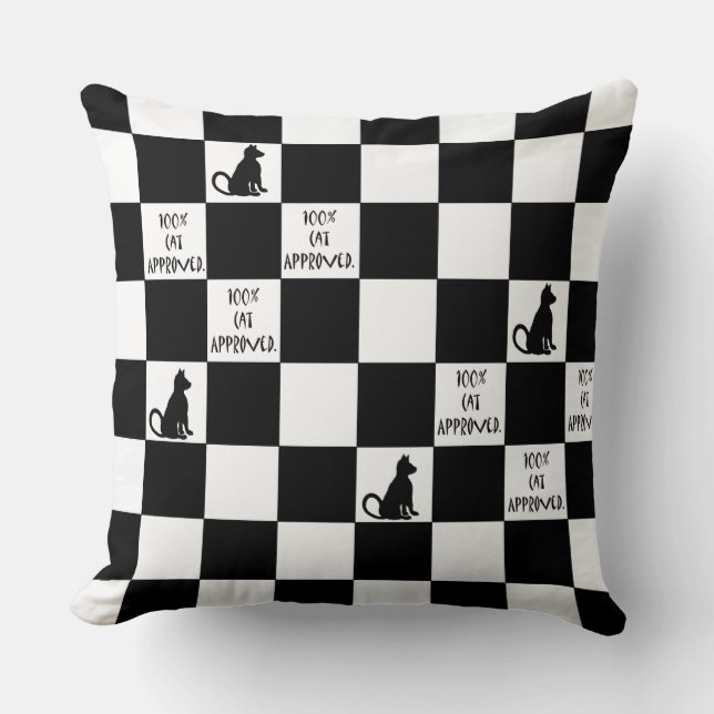 Blanc CricketDiane de noir de coussin de chat de (Recto)