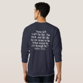blanc-croix, sweatshirt de 14:6 de John (bleu (Dos entier)