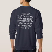 blanc-croix, sweatshirt de 14:6 de John (bleu (Dos)