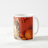 Blanc d'automne de loup tasse blanche classique de (Devant droit)