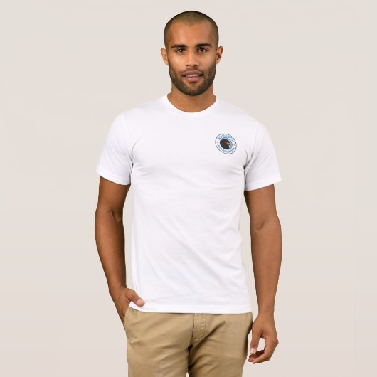 Blanc de base du T-shirt des hommes de marais (Devant entier)