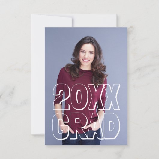 Blanc de caractères gras - faire-part de (Devant)