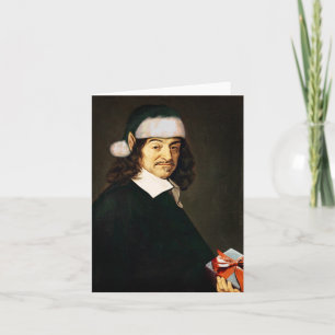 Blanc de carte de Noël de Descartes