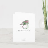 Blanc de carte de note de pélican (Dos)