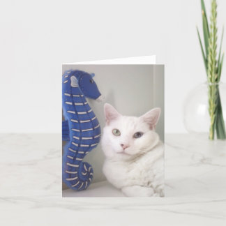 Blanc de carte de voeux à l'intérieur