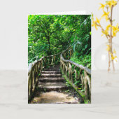 Blanc de carte de voeux à l'intérieur (Fleur jaune)