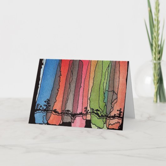 Blanc de carte d'illustration de l'Afrique (Devant)