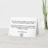 Blanc de Carte pour notes de fille de base de (Dos)