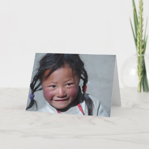 Blanc de Carte pour notes de fille de base de