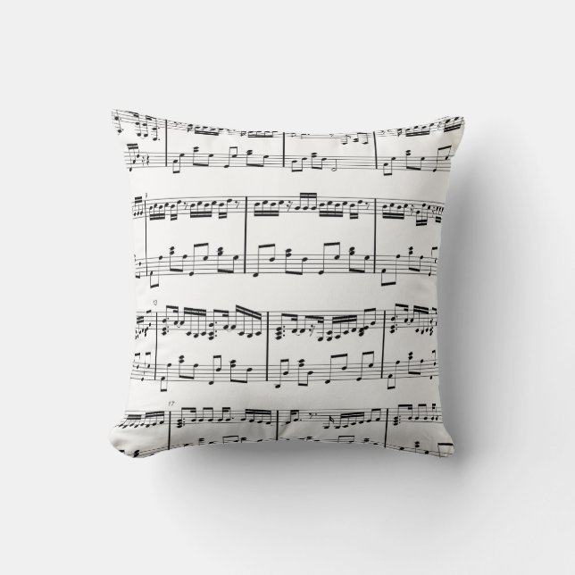 Blanc de coussin de musique de feuille (Recto)