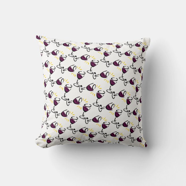 Blanc de coussin en verre de vin (Recto)