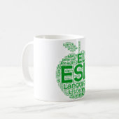 Blanc de l'EEL tasse blanche classique de 11 onces (Devant gauche)