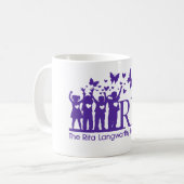 Blanc de logo de signature de RLF tasse blanche (Devant gauche)