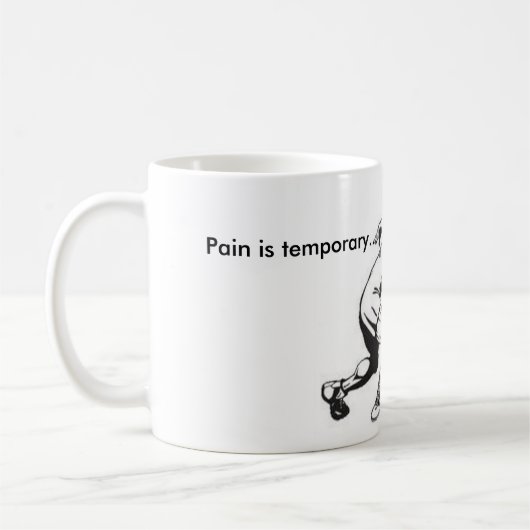 Blanc de lutte tasse blanche classique de 11 onces (Gauche)