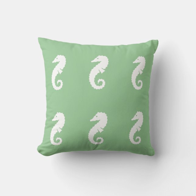 BLANC DE MER sur coussin VERT DE FRUITS DE MER (Recto)