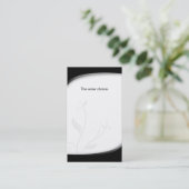 Blanc de noir de carte de visite d'assurance (Debout devant)