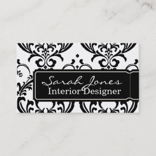 Blanc de noir de carte de visite de design