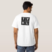 Blanc de T-shirt de BSL TYKL (Dos entier)