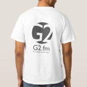 Blanc de T-shirt de G2fm (Dos)