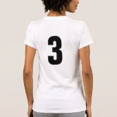 Blanc de T-shirt de Ninomiya - de Pikanchi (Dos)