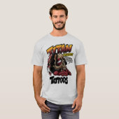 Blanc de T-shirt de titan (Devant entier)