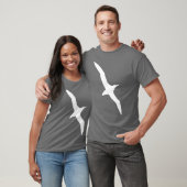 Blanc de T-shirt d'oiseau d'albatros (Unisexe)