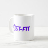 Blanc de tasse de café de Courrier-Ajustement (Devant gauche)