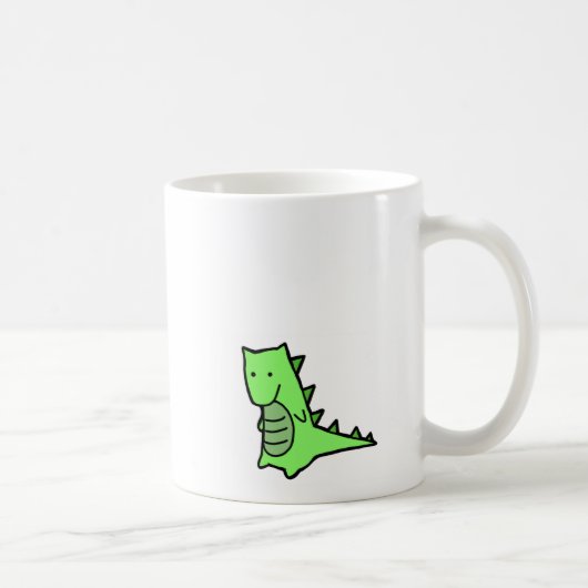 Blanc de tasse de dinosaure (Droite)