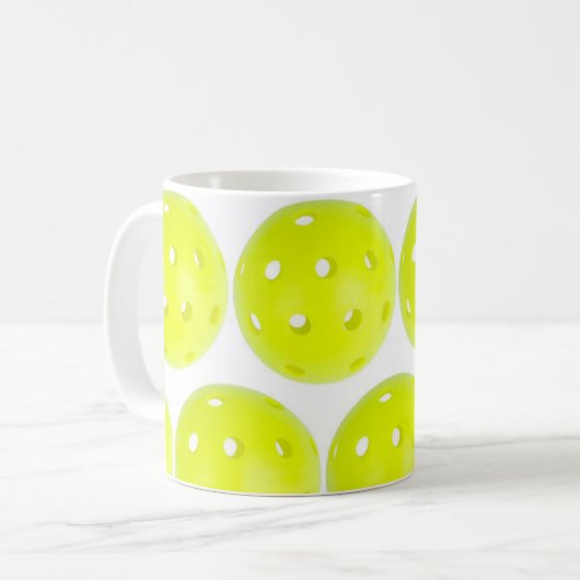 Blanc de tasse de Pickleball (Devant gauche)