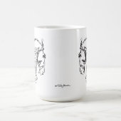 Blanc de tasse de tête de cheval de dressage (Centre)