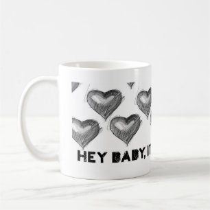 Blanc de temps de café de Lovin tasse blanche