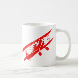 Blanc décor vintage d'avion de tasse classique de