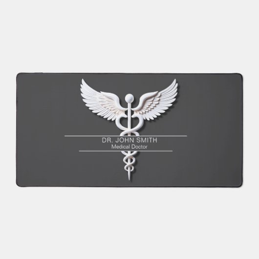 Blanc détaillé Nettoyer Caduceus Anthracite Médica (Recto)