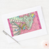 BLANC EASTER EGG DRAGON IMAGINAIRE STICKERS Feuill (Enveloppe)