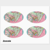 BLANC EASTER EGG DRAGON IMAGINAIRE STICKERS Feuill (Feuille)