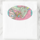 BLANC EASTER EGG DRAGON IMAGINAIRE STICKERS Feuill (Sac)