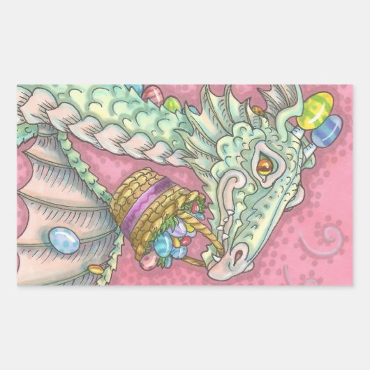 BLANC EASTER EGG DRAGON IMAGINAIRE STICKERS Feuill (Devant)