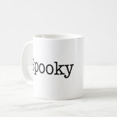 Blanc éffrayant tasse de classique de 11 onces (Devant gauche)