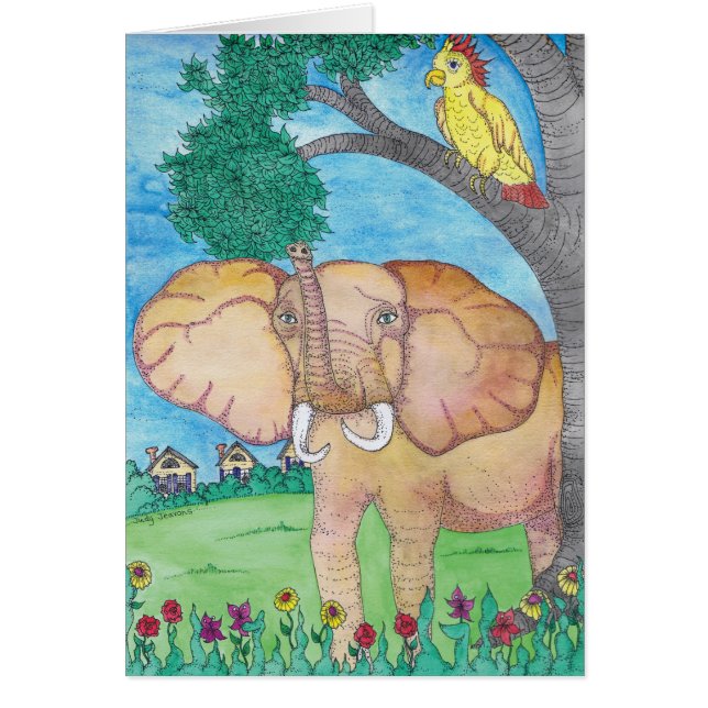 BLANC - éléphant (Devant)