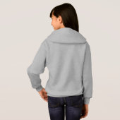 Blanc équestre de sweat - shirt à capuche de (Dos entier)