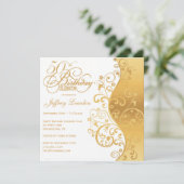 Blanc et cinquantième invitation de fête (Debout devant)